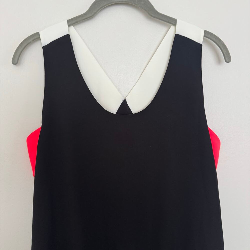 Armani Exchange Women's Bayan Blouse in Black/White/Pink - Picture 3 of 7